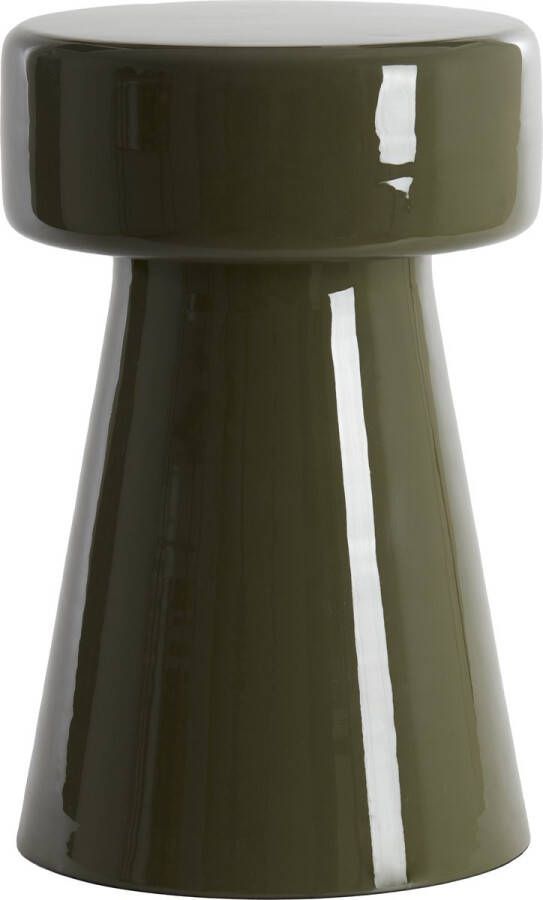 Light & Living Bijzettafel Ø29x47 cm DAKWA glanzend donker olijf groen