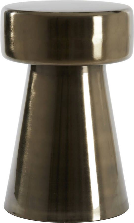 Light & Living Bijzettafel Ø29x47 cm DAKWA glanzend zwart nikkel