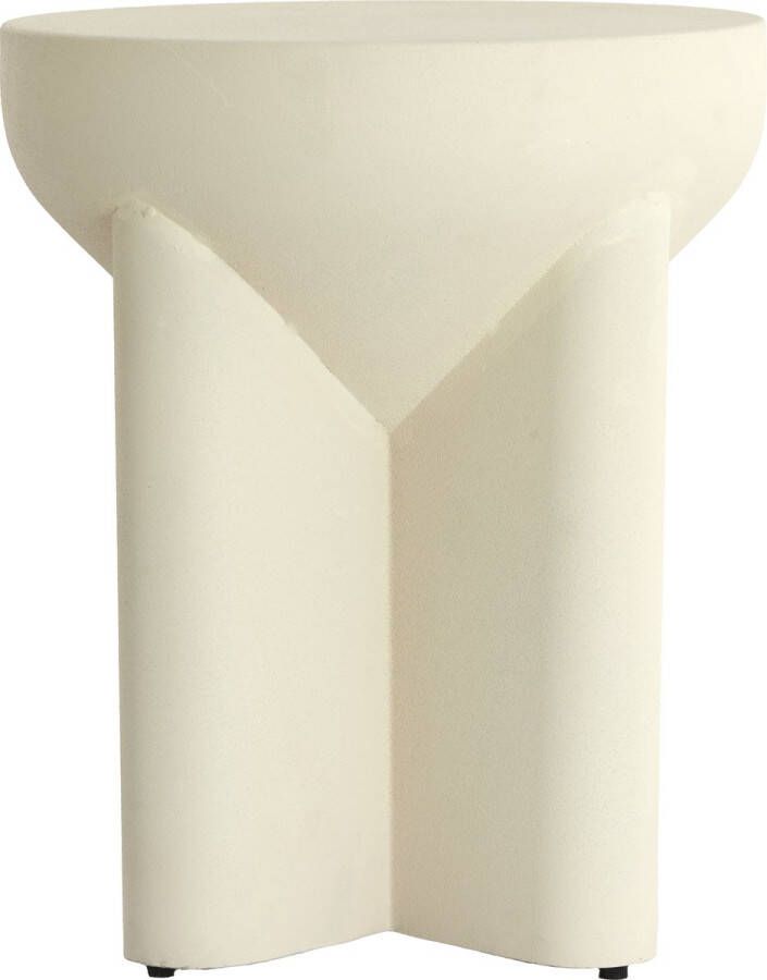 Light & Living Bijzettafel Ø36x42 cm MIKOLA mat crème