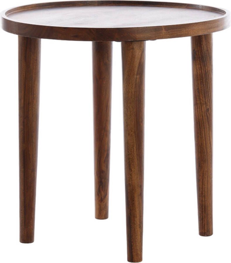Light & Living Bijzettafel Ø45x45 cm QIANO acacia hout