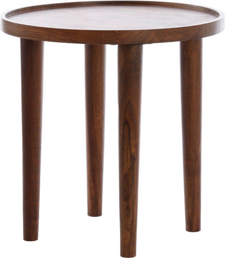 Light & Living Light&living Bijzettafel Ø49x49 cm QIANO acacia hout - Foto 2