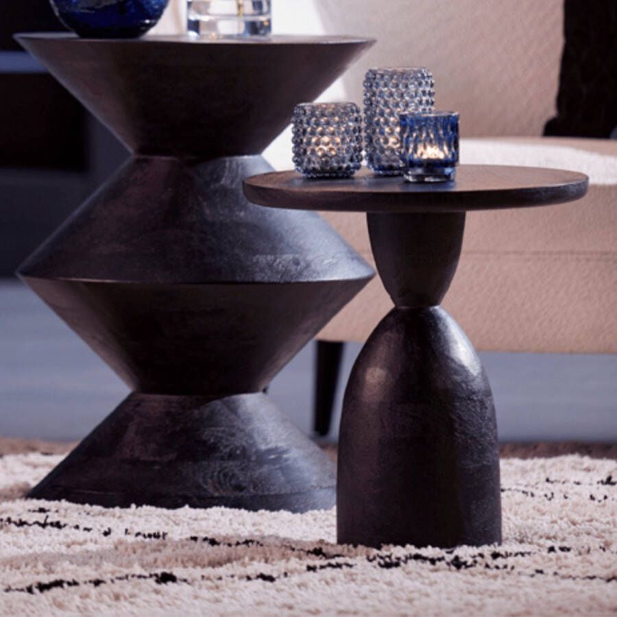 Light & Living Side table 40x50 cm TORIR mango wood matt black - Foto 1