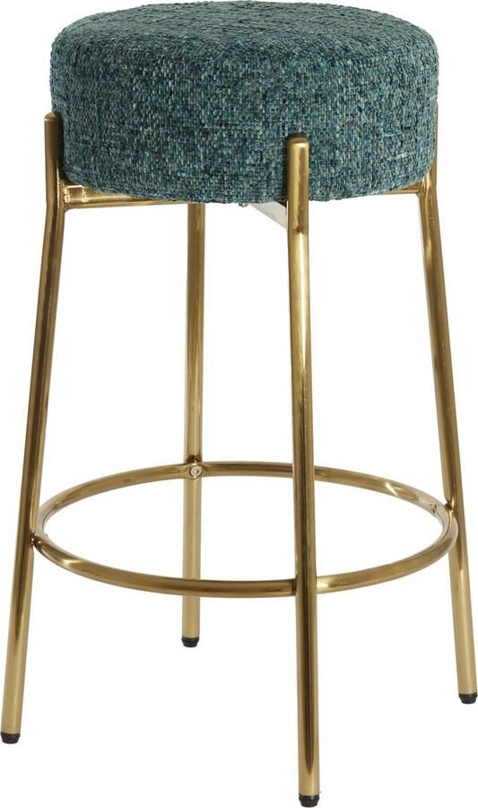 Light & Living Light&living Barkruk Ø41x67 cm LOKVA emerald-groen+goud