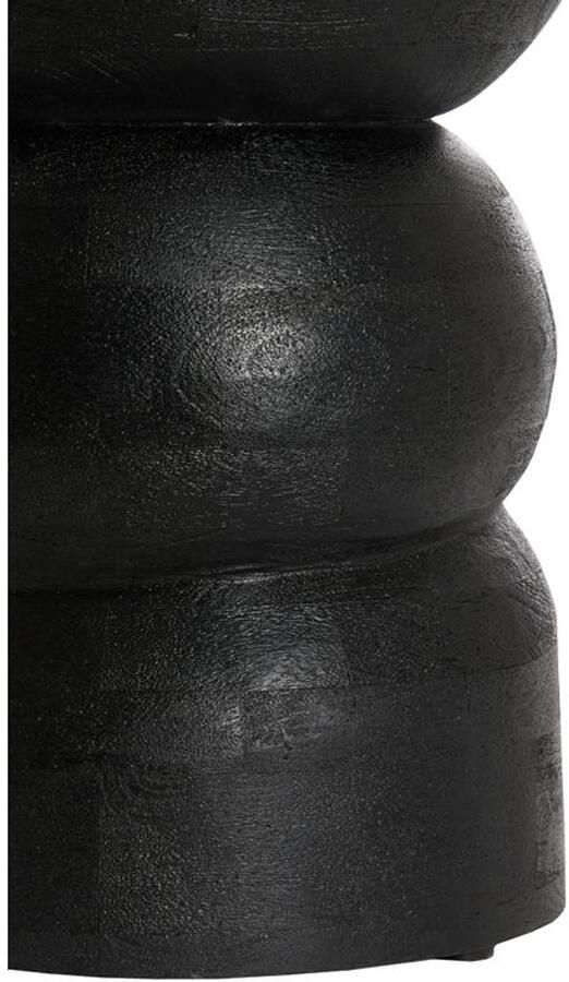 Light & Living Light&living Bijzettafel Ø35x45 cm AZALIO hout mat zwart