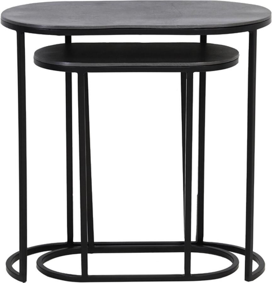 Light & Living Side table S 2 max 53x26x53 cm BOCOV antique lead-black - Foto 2