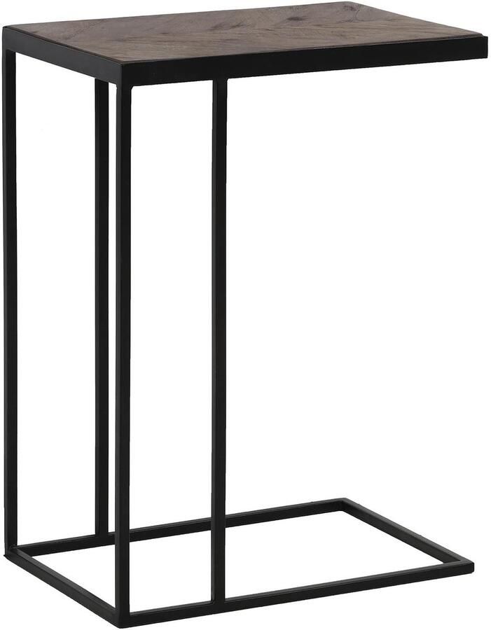 Light & Living Bijzettafel Chisa Bruin 45x30x62cm Modern