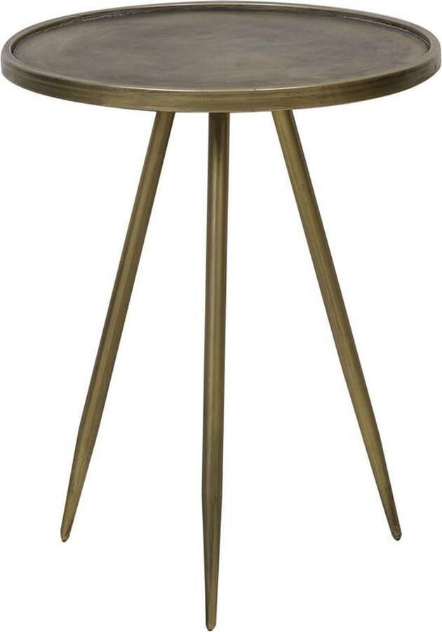 Light & Living Bijzettafel Envira Antiek Goud Ø39 5cm Luxe - Foto 4
