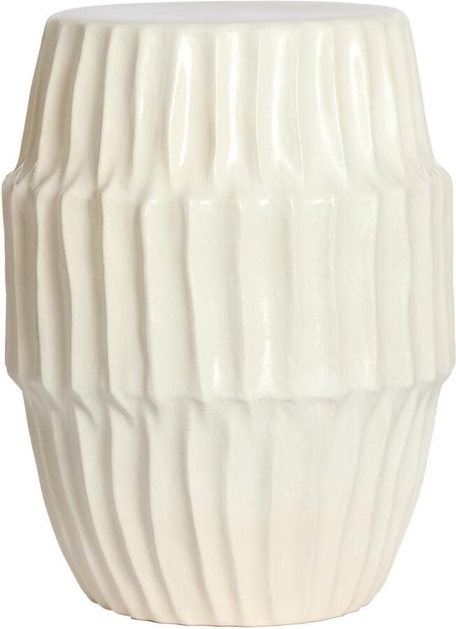 Light & Living Bijzettafel Isili Wit Ø40cm Modern