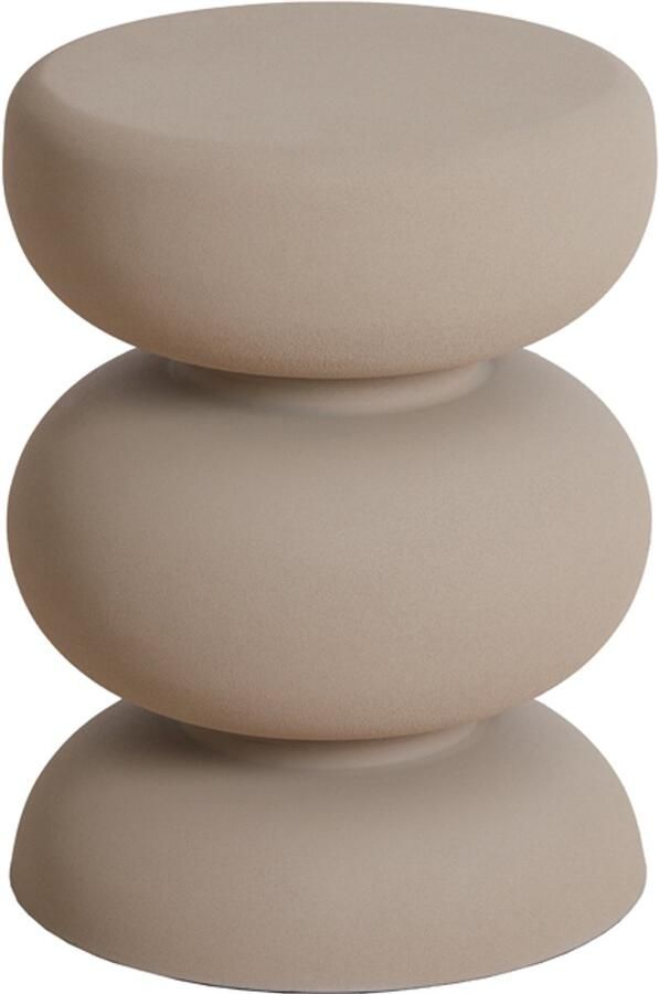 Light & Living Light&living Bijzettafel Ø35x46 cm KOBODO mat crème