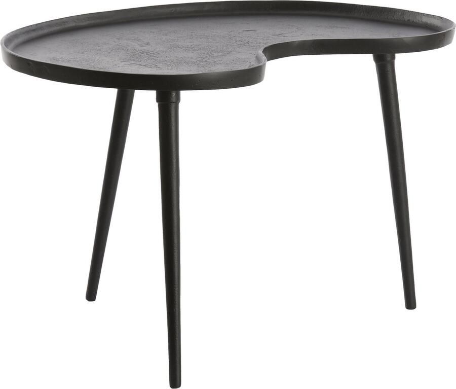 Light & Living Bijzettafel Lienz 67 x 49cm Mat Zwart