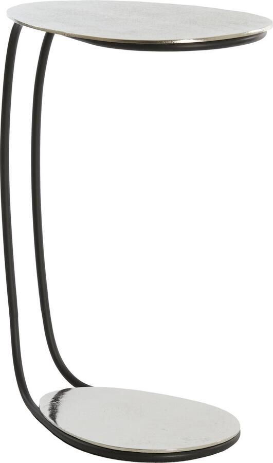 Light & Living Bijzettafel MARSH 42x27x53cm Zilver