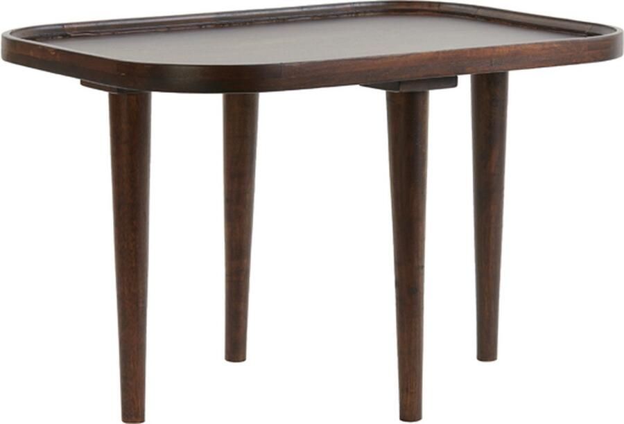 Light & Living Light&living Bijzettafel 65x45x41 5 cm MAZABE hout roodbruin - Foto 2