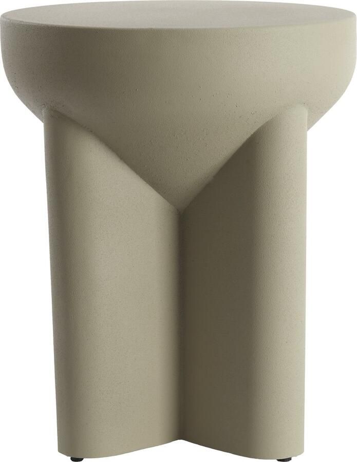 Light & Living Light&living Bijzettafel Ø36x42 cm MIKADO mat licht grijs