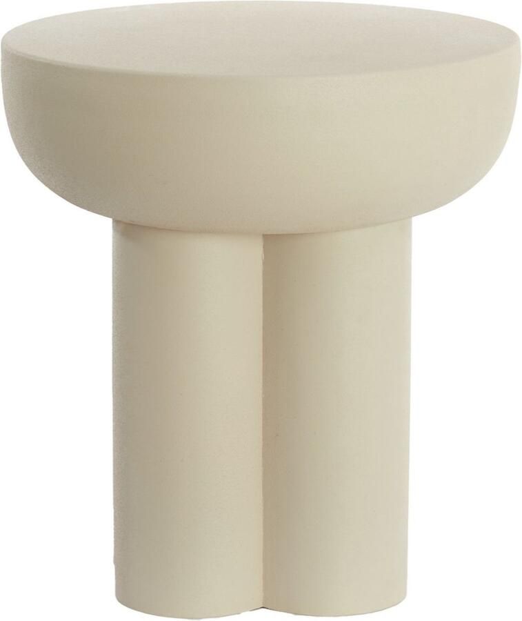 Light & Living Light&living Bijzettafel Ø46x50 cm MIKOLA mat crème