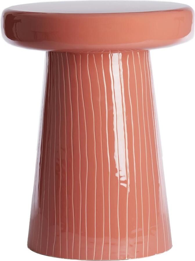 Light & Living Light&living Bijzettafel Ø41x51 cm NUNOA koraal