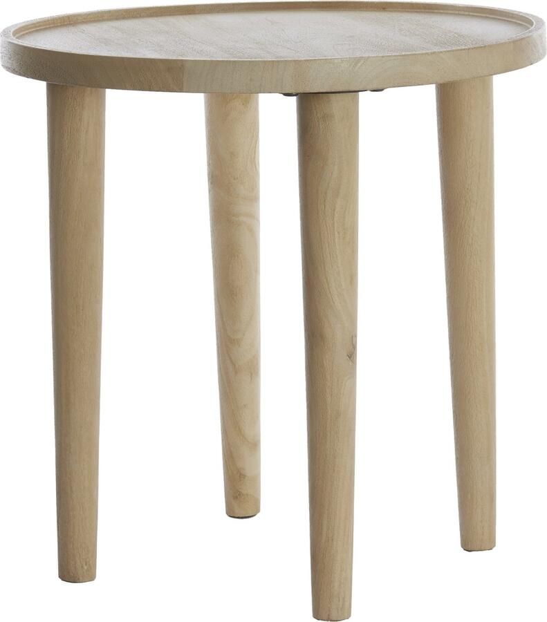 Light & Living Bijzettafel QIANO Ø45x45cm Bruin