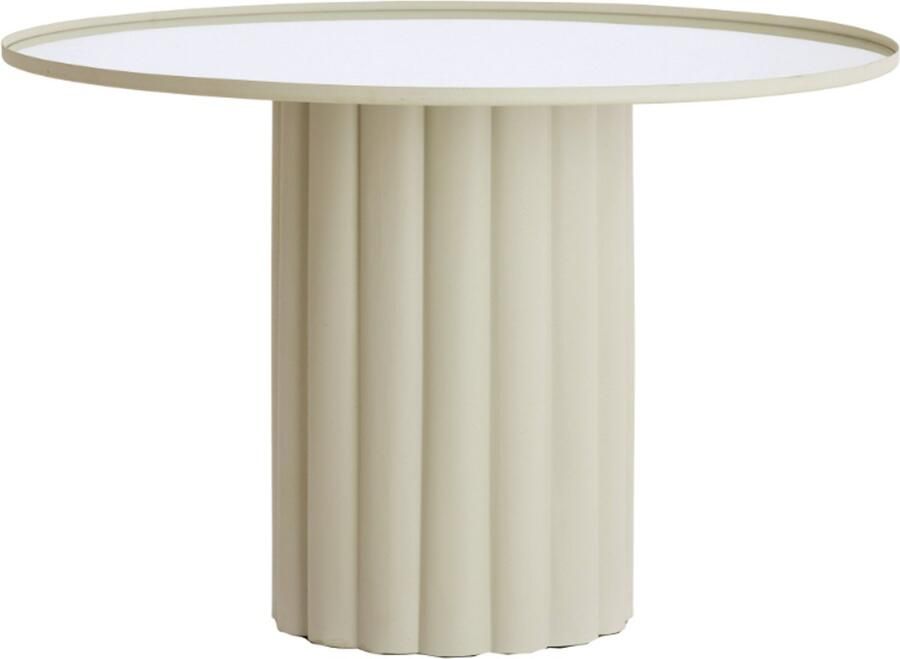 Light & Living Bijzettafel ROSARIO Ø91.5x60.5cm Wit