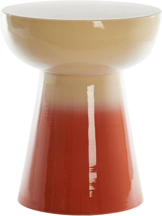 Light & Living Bijzettafel Rovini Donker oranje Ø35cm Modern