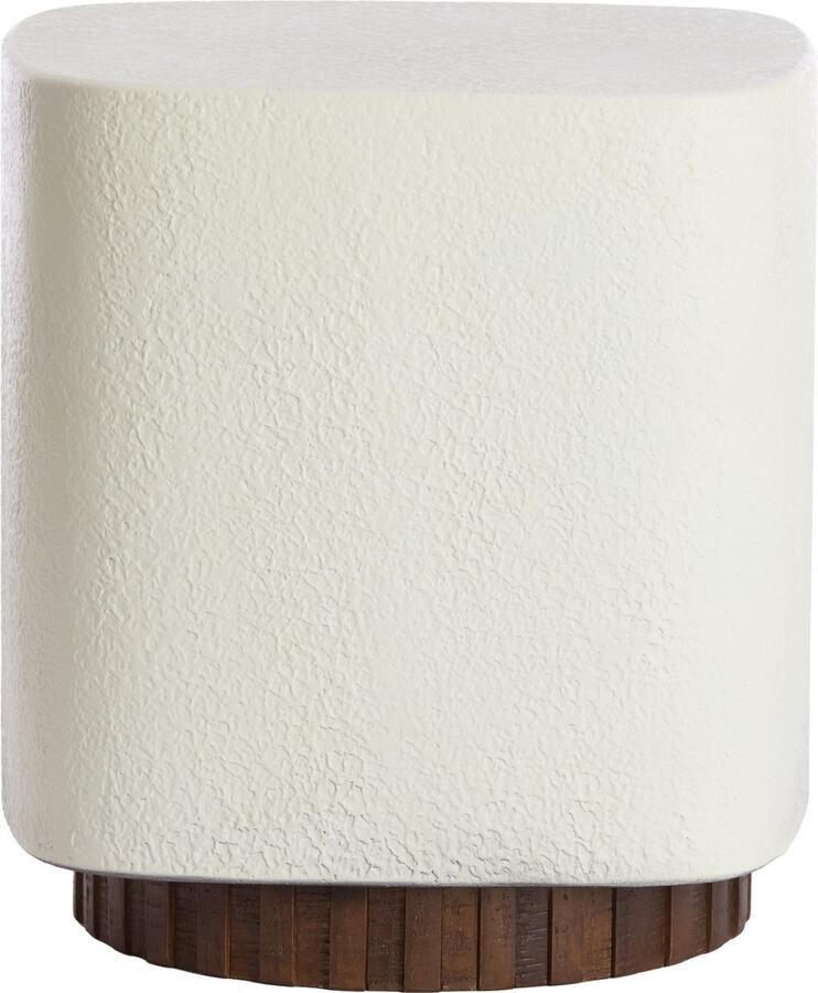 Light & Living Light&living Bijzettafel 37x34x40 cm SEDDON crème+hout bruin