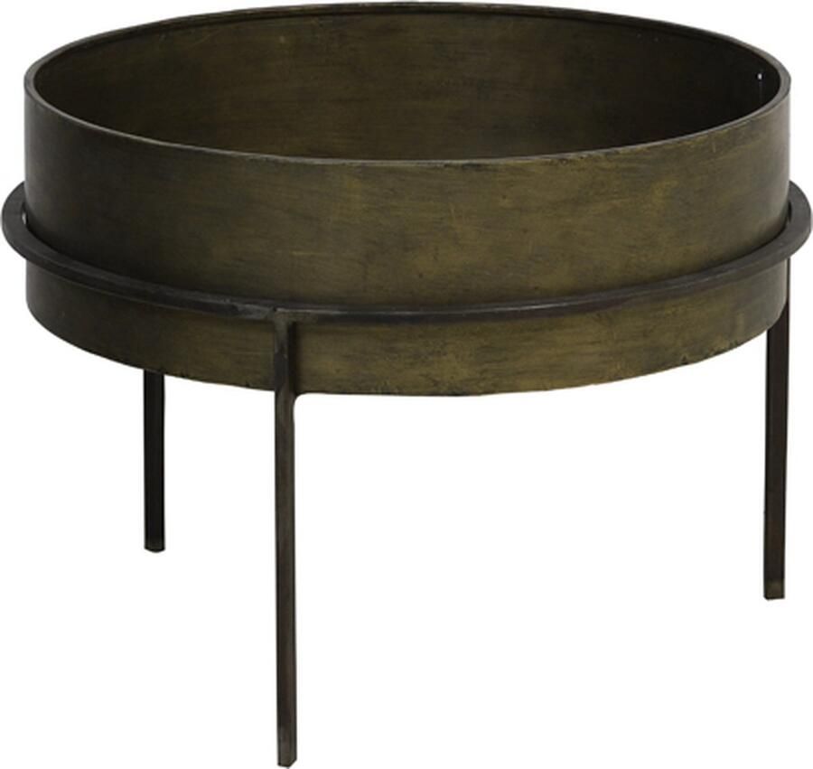 Light & Living Light&living Bijzettafel Ø59x42 5 cm TENCE antiek brons