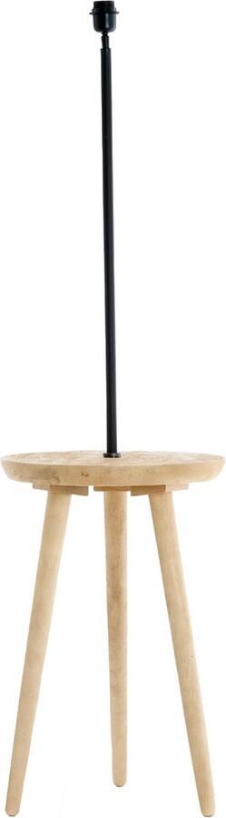 Light & Living Light&living Bijzettafel+vloerlamp Ø40x135 cm TOLFA hout naturel+m...