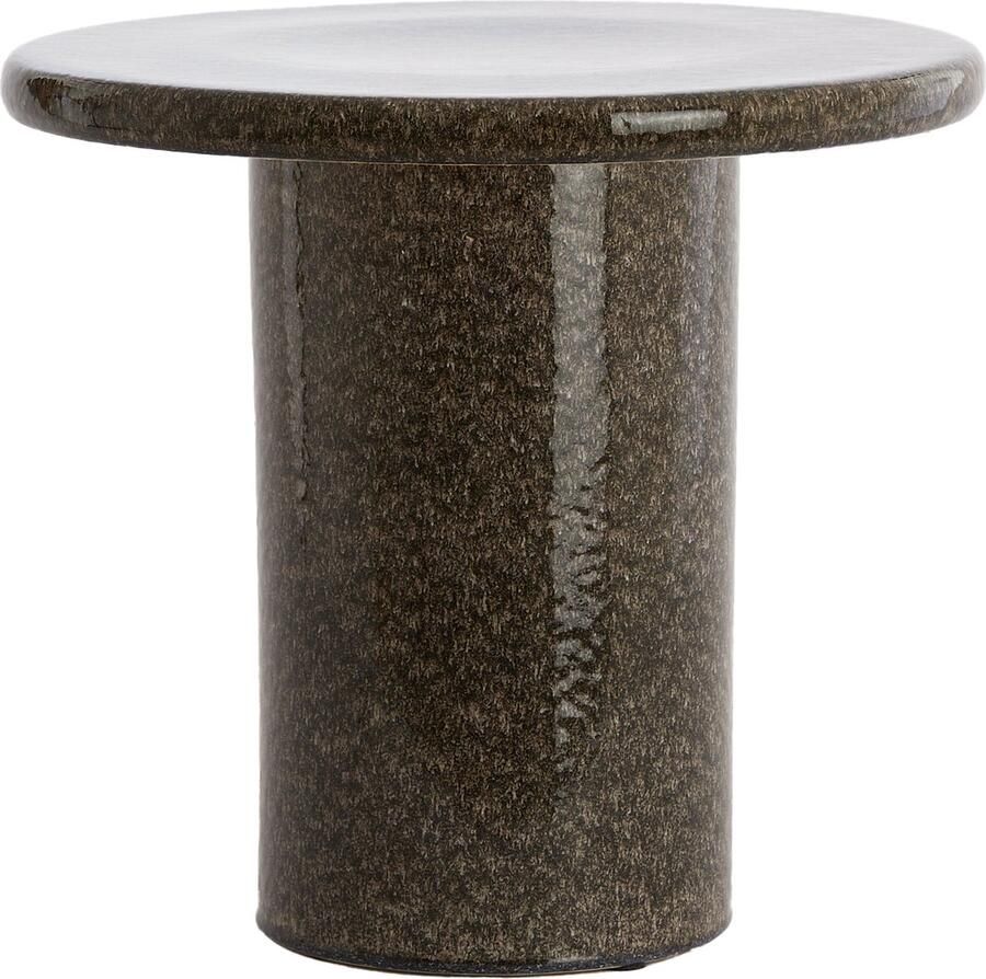 Light & Living Bijzettafel Tudo Donkerbruin 40.5x40.5x35.5cm Modern