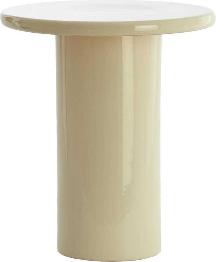 Light & Living Light&living Bijzettafel Ø40 5x45 5 cm TUDO keramiek crème