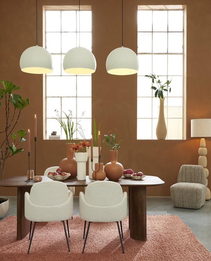 Light & Living Eetkamerstoel CHIBA 59x62x86cm Wit Set van 2