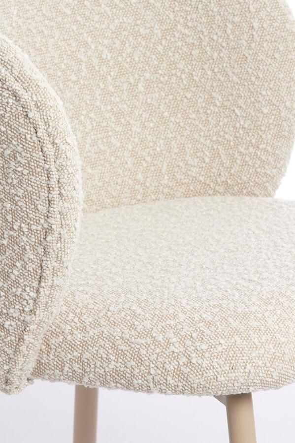 Light & Living Eetkamerstoel ELYNA 56x55x79cm Wit Set van 2