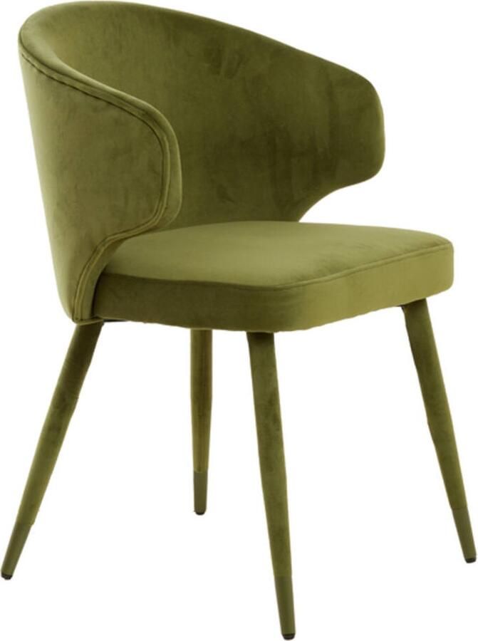 Light & Living Eetkamerstoel KOSAKA 79x57x53cm Groen Set van 2