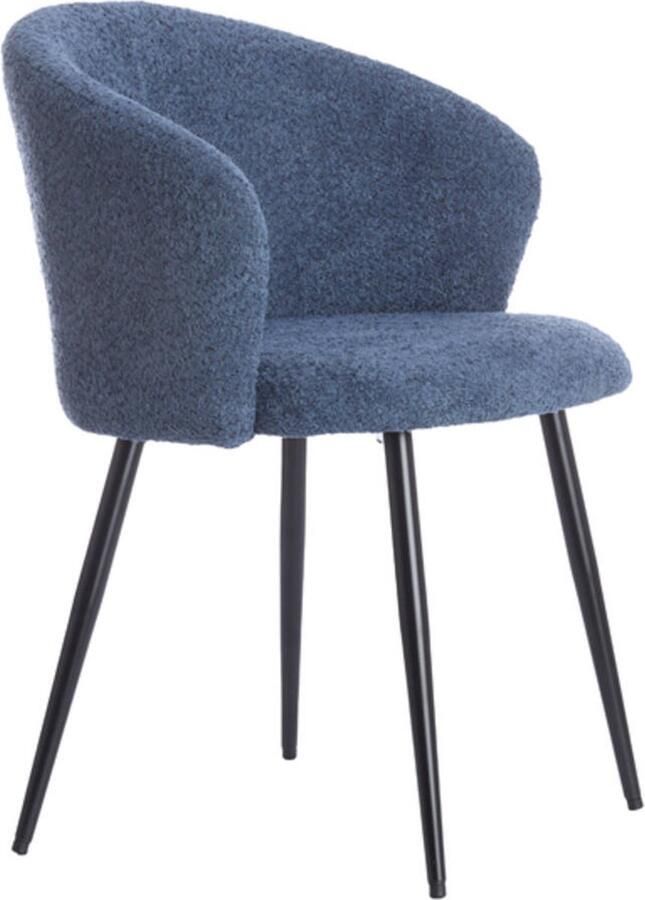 Light & Living Eetkamerstoel RADAJA Ø58x78cm Blauw Set van 2