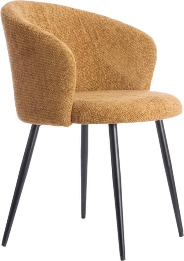 Light & Living Eetkamerstoel RADAJA Ø58x78cm Geel Set van 2