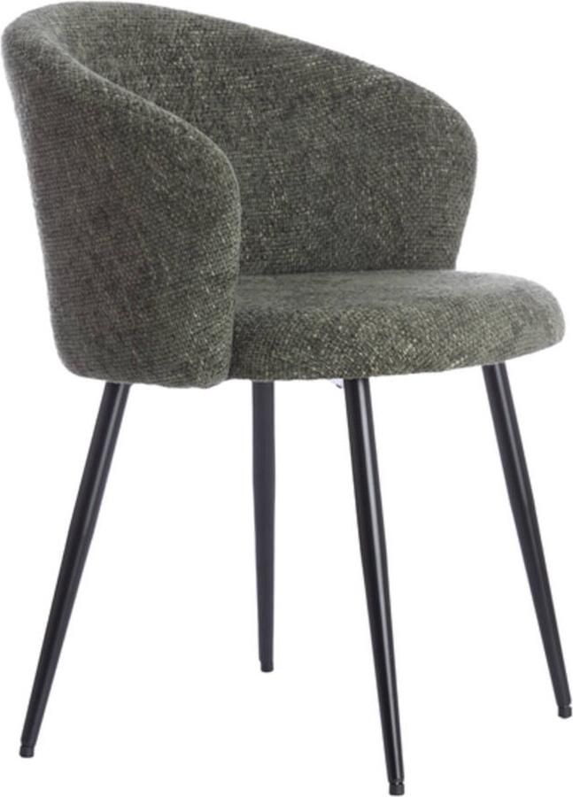 Light & Living Eetkamerstoel RADAJA Ø58x78cm Groen Set van 2