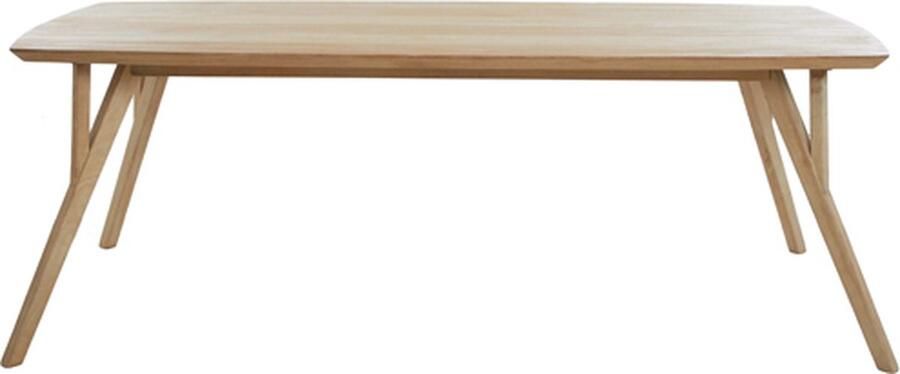 Light & Living Eettafel QUENZA 220x100x76cm Bruin