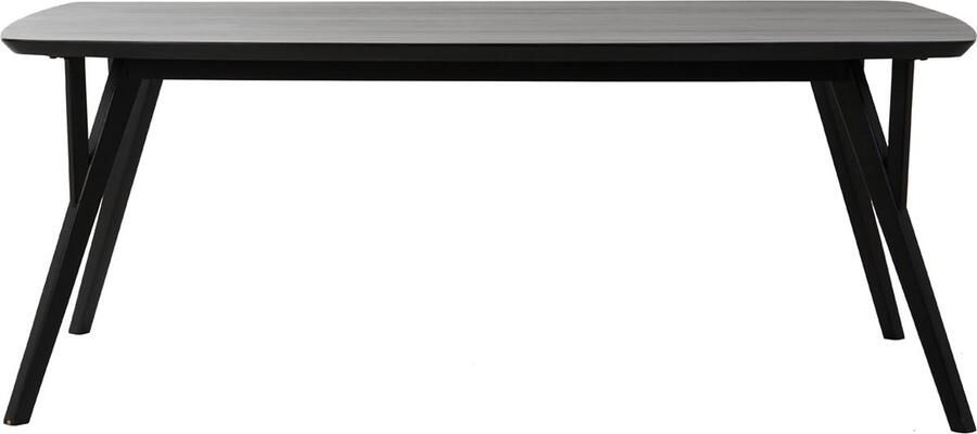 Light & Living Light&living Eettafel 220x100x76 cm QUENZA acacia hout mat zwart
