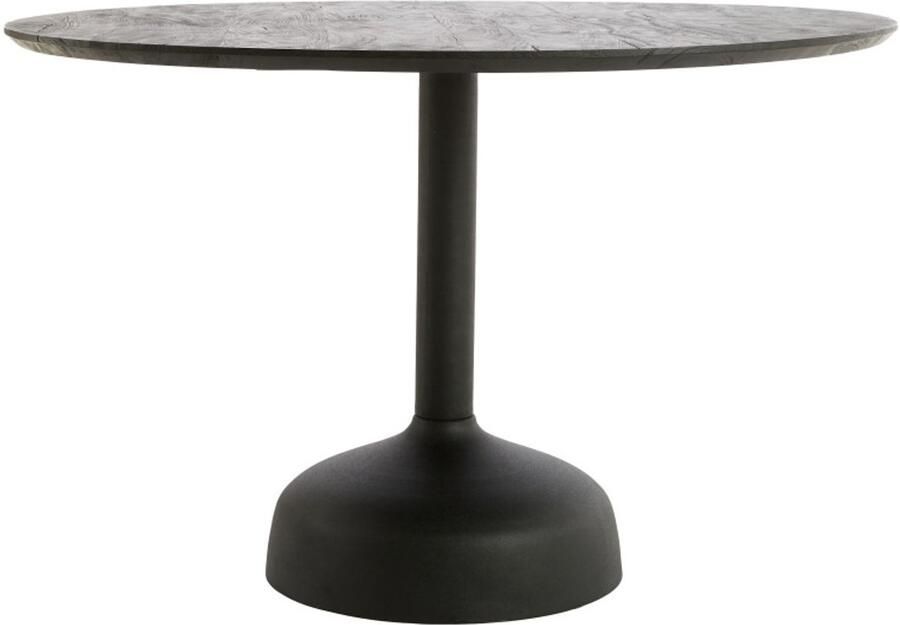 Light & Living Eettafel TUNJA Ø120x76 cm Zwart