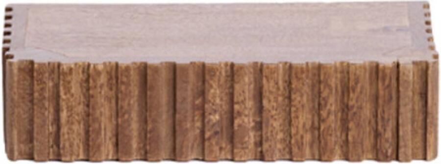 Light & Living Gatura wandplank 30x15x7 cm hout donkerbruin