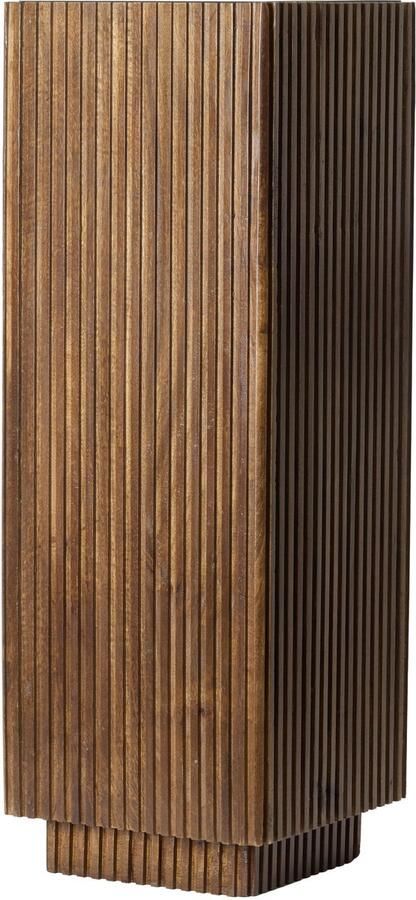 Light & Living Light&living Zuil 35x35x100 cm GATURA hout donker bruin+glas bruin