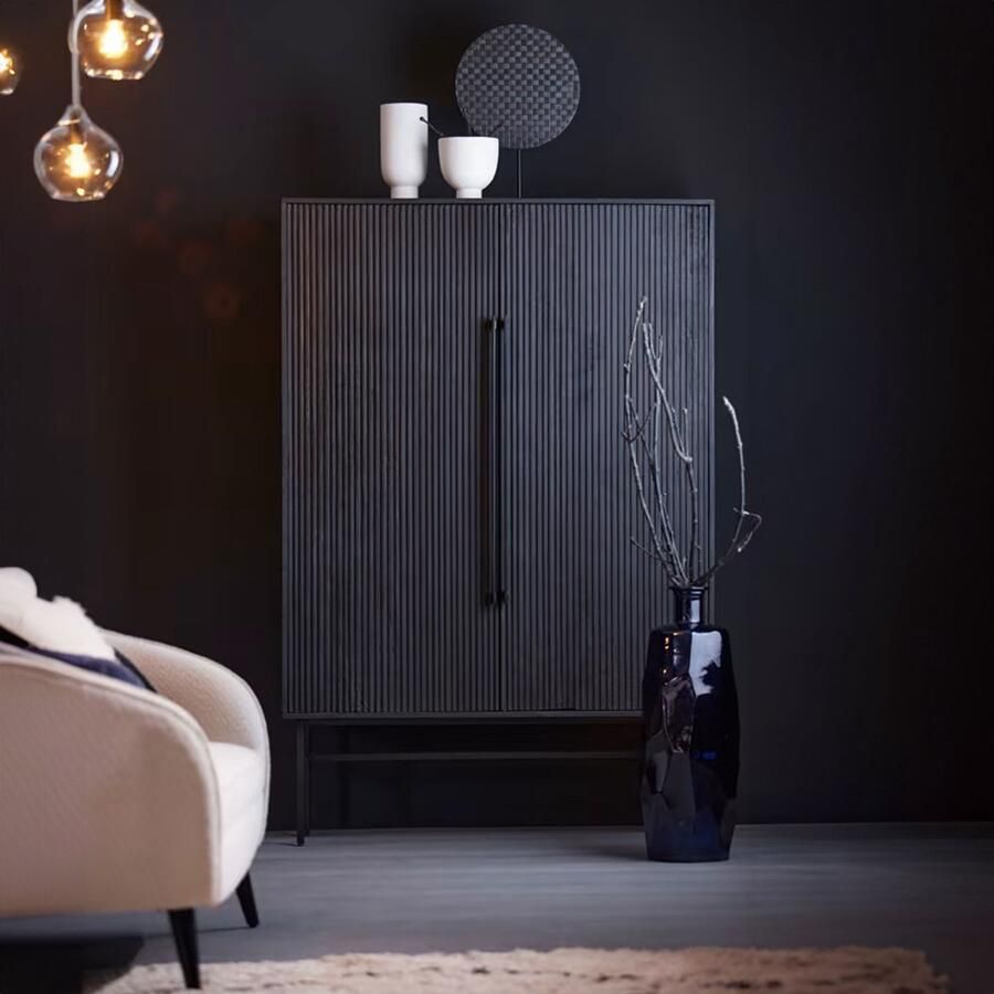 Light & Living Light&living Kast 120x40x180 cm ABAGE hout zwart