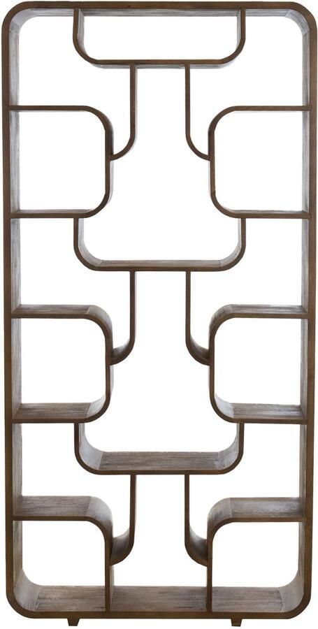 Light & Living Kast open LABARE 100x30x200cm Bruin