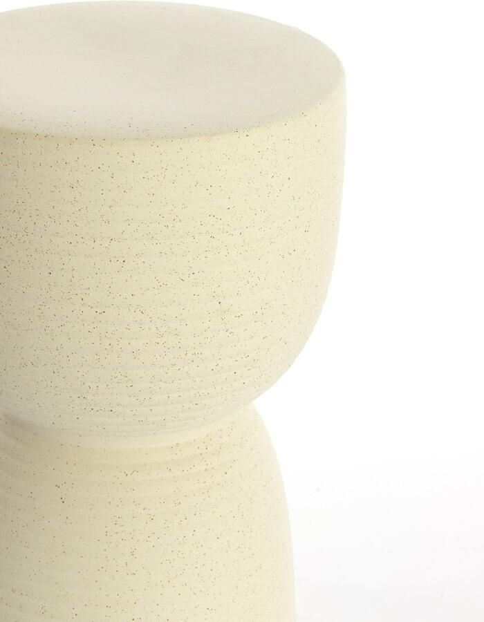 Light & Living Light&living Kruk Ø28 5x42 cm FINCA keramiek glans crème+bruin