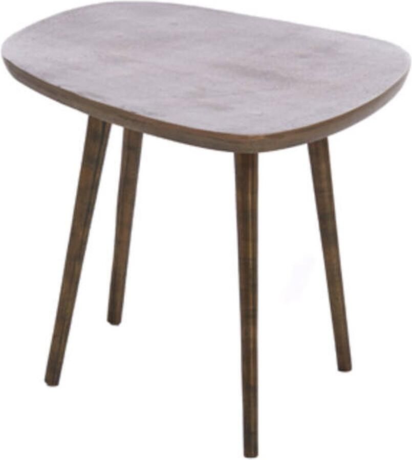 Light & Living Bijzettafel PUNO 48x32x37cm Brons