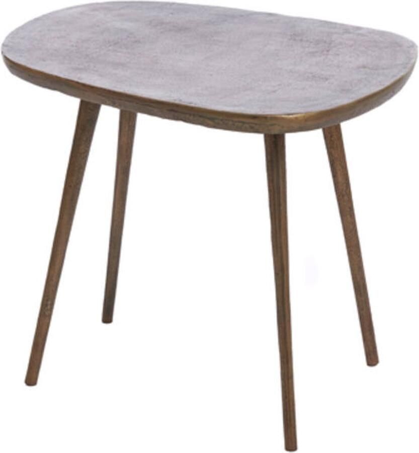 Light & Living Bijzettafel PUNO 56x44x44cm Brons