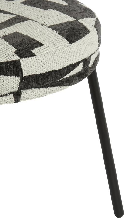 Light & Living Light&living Eetkamerstoel 57x55x77 cm HARVIE crème-zwart+mat zwart