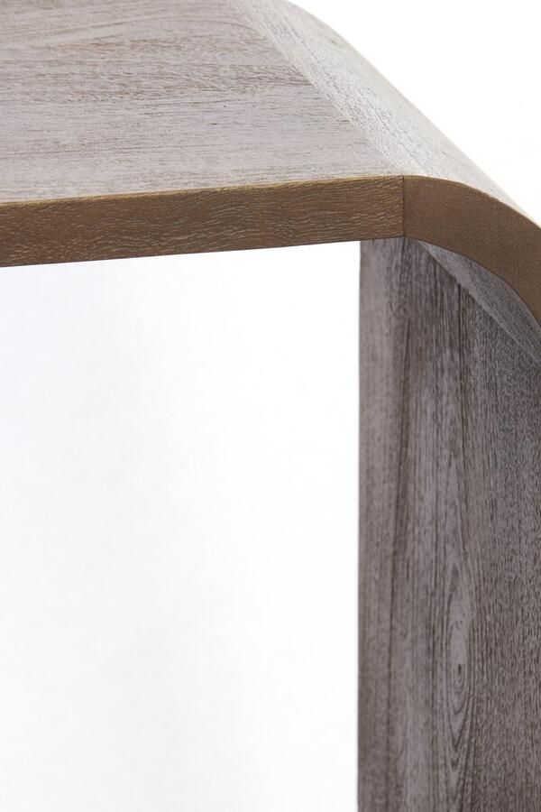 Light & Living Light&living Kast open 140x30x82 cm LABARE hout grijs-donker bruin