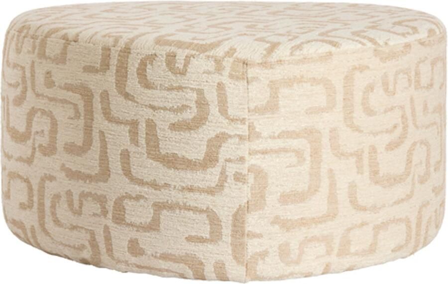Light & Living Light&living Poef 68x68x35 cm LIBERIA beige+zand - Foto 4