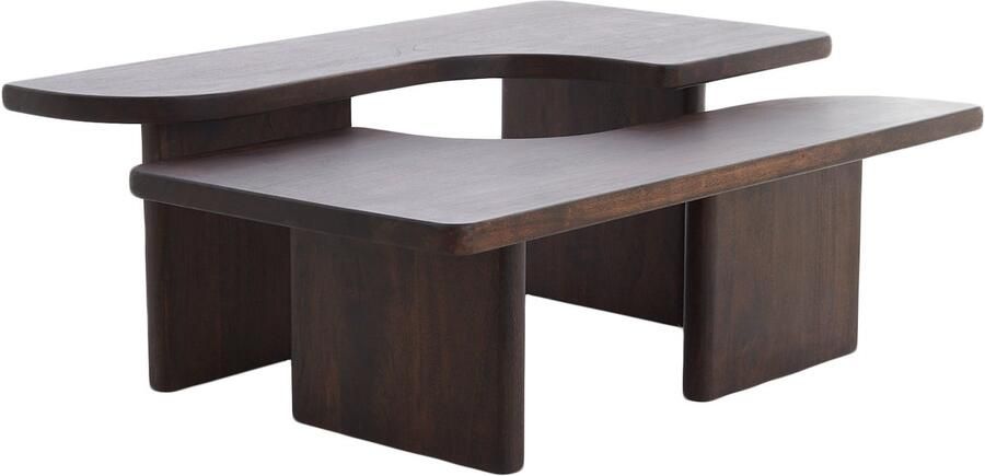 Light & Living Light&living Salontafel S 2 max 120x60x45 cm CRATO acacia hout chocola br