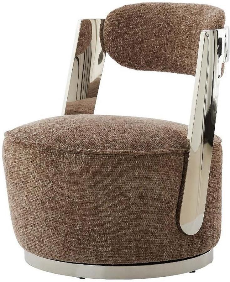 Light & Living Light&living Stoel 68x65x77 cm KEMENA grijs-bruin