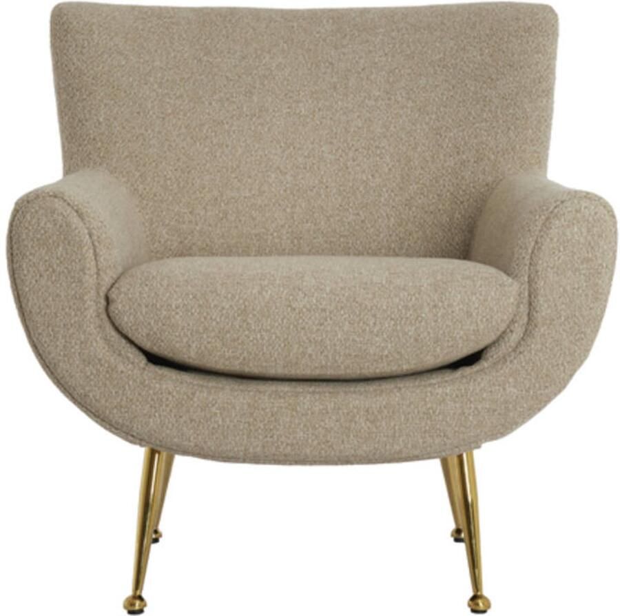 Light & Living Light&living Stoel 79x76x79 cm VINSTRA beige+goud