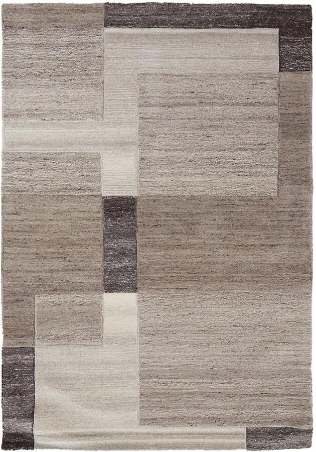 Light & Living Light&living Vloerkleed 230x160 cm ALMAO wol beige+donker bruin